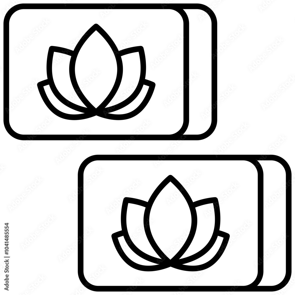 Fototapeta premium Yoga Block Lotusblume