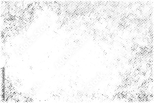 Black and white grunge halftone pattern texture background
