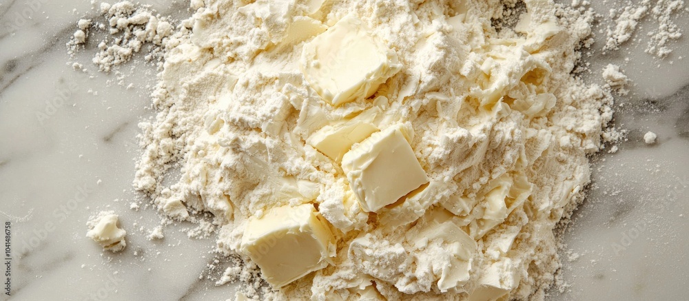 Crumbling Butter And Cream Cheese Into Flour Crumbling Butter And Cream Cheese Into Flour
