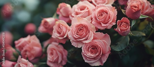 A Bunch Of Pink Roses