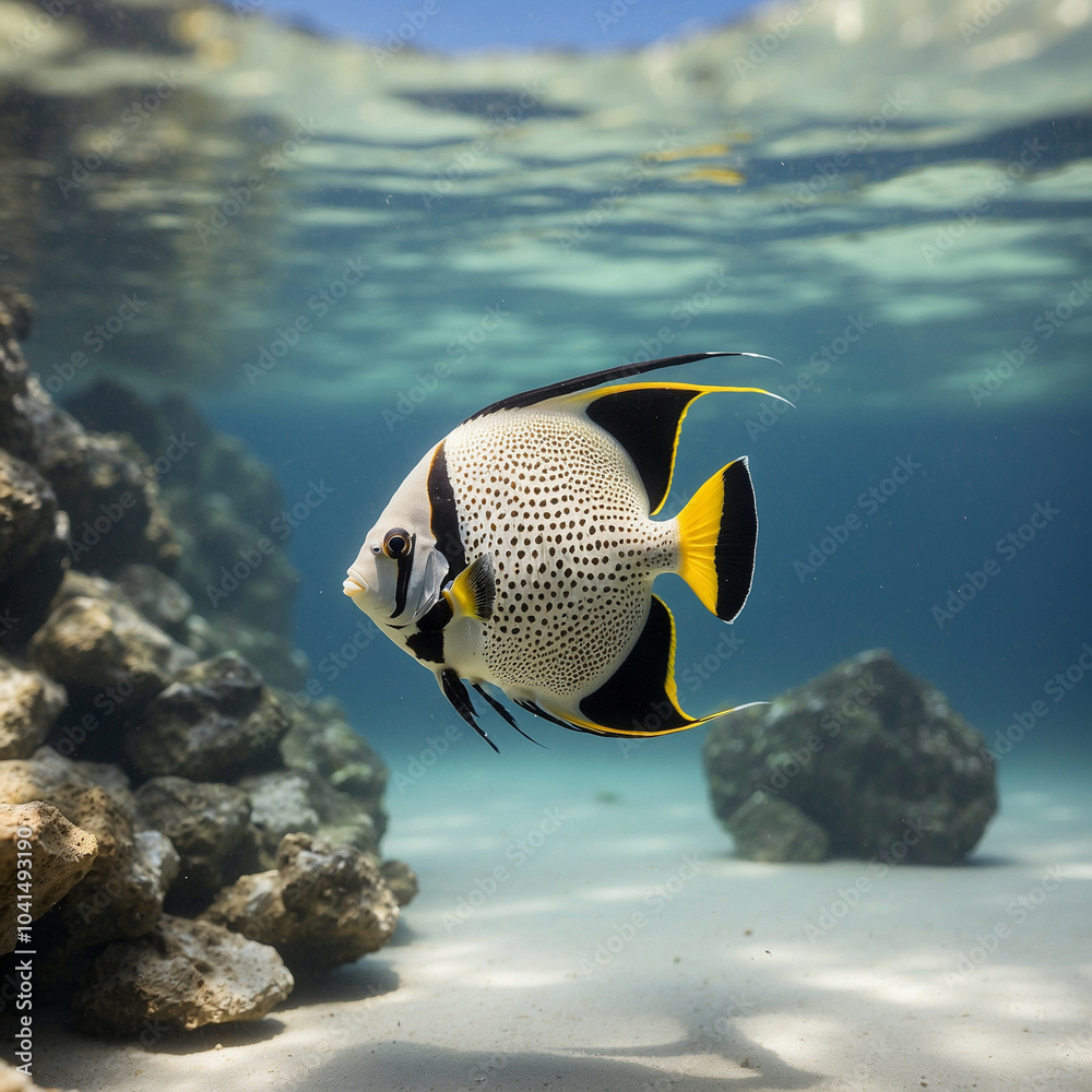 Obraz premium angelfish underwater