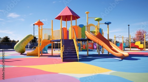 Wallpaper Mural Colorful playground in the park Torontodigital.ca