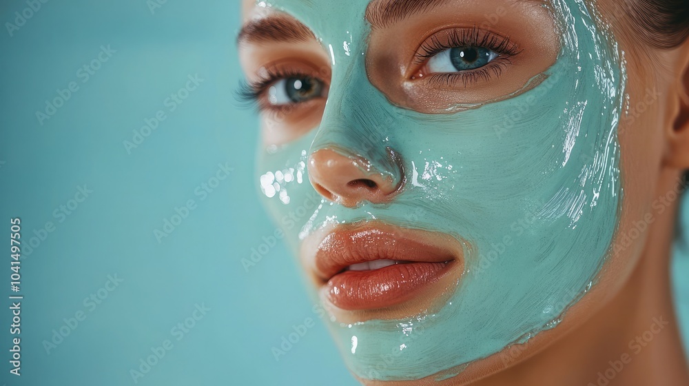 Skincare essentials featuring a refreshing cosmetic mask, emphasizing self-care. Skincare essentials featuring a refreshing cosmetic mask, emphasizing self-care.