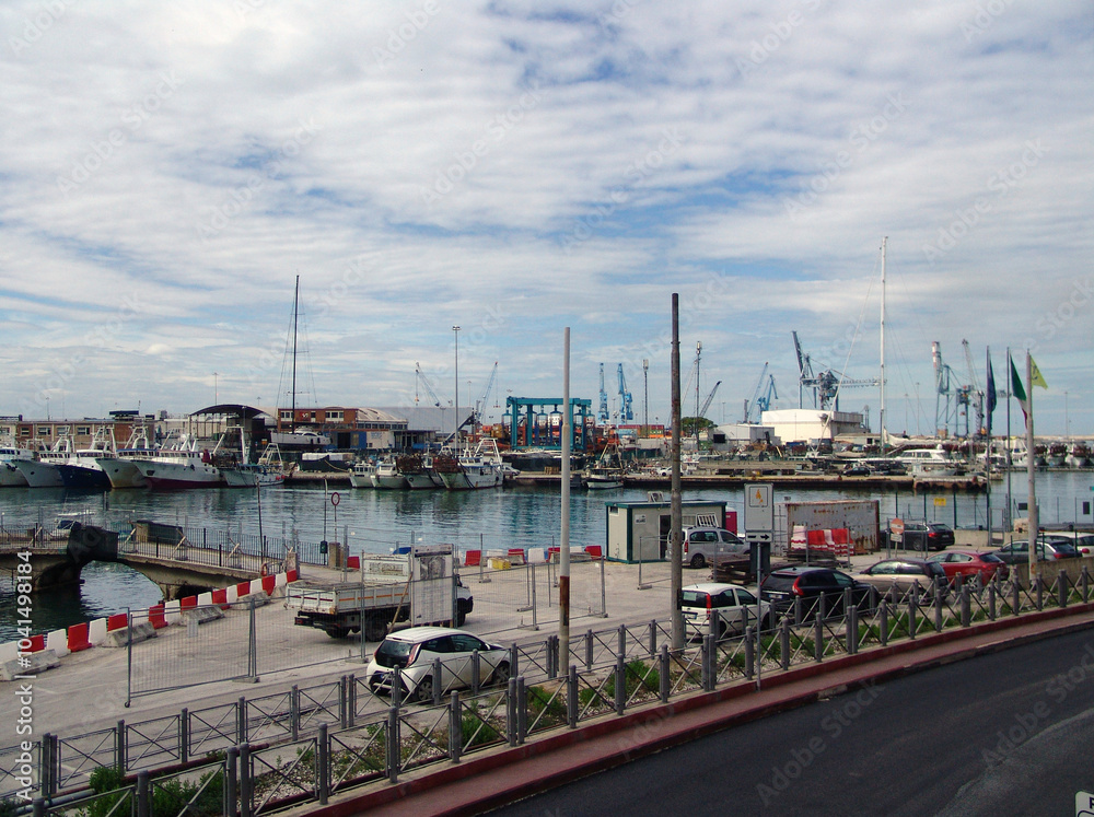 View of the Adriatic port of Ancona, Italy. View of the Adriatic port of Ancona, Italy.