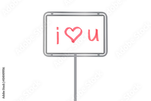Rotes Herz  ich liebe dich