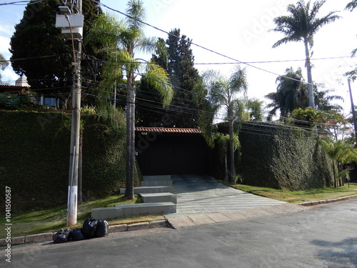 Facade of houses in Brazil  