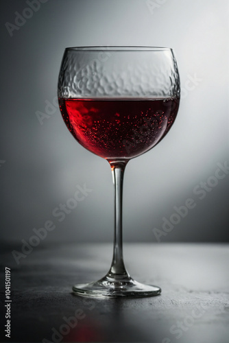 A glass of red wine