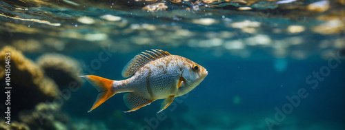 fish in clear water