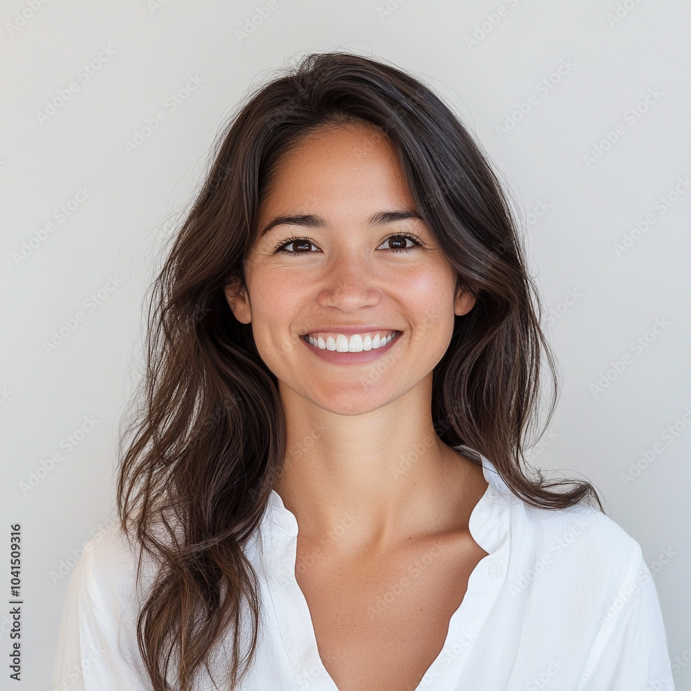 young attractive psychologist smiling white background young attractive psychologist smiling white background