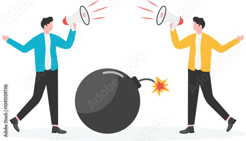 War and conflict, argument and conflict, call for war and peace,

