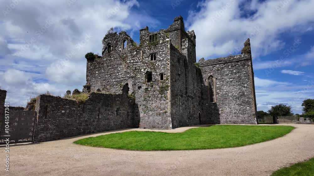 Epic Historic Wexford the massive ruins of Dunbrody Abbey in Summer popular tourist attraction in South East Ireland Epic Historic Wexford the massive ruins of Dunbrody Abbey in Summer popular tourist attraction in South East Ireland
