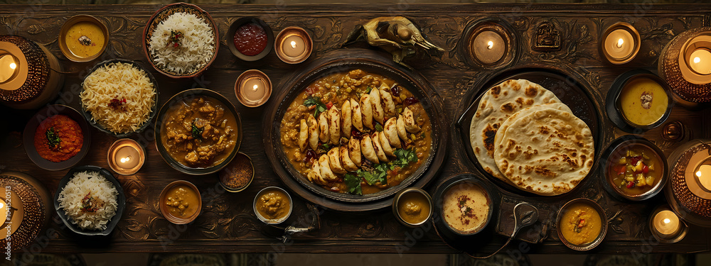 Traditional Indian Culinary Spread Traditional Indian Culinary Spread