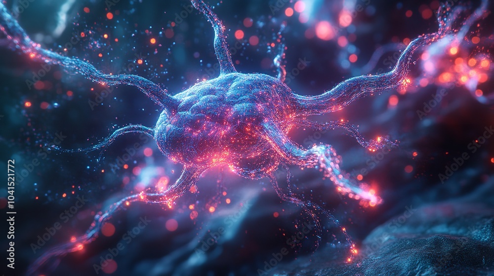 Ethereal Synergy of Luminous Cosmic Currents in a Captivating Digital Realm