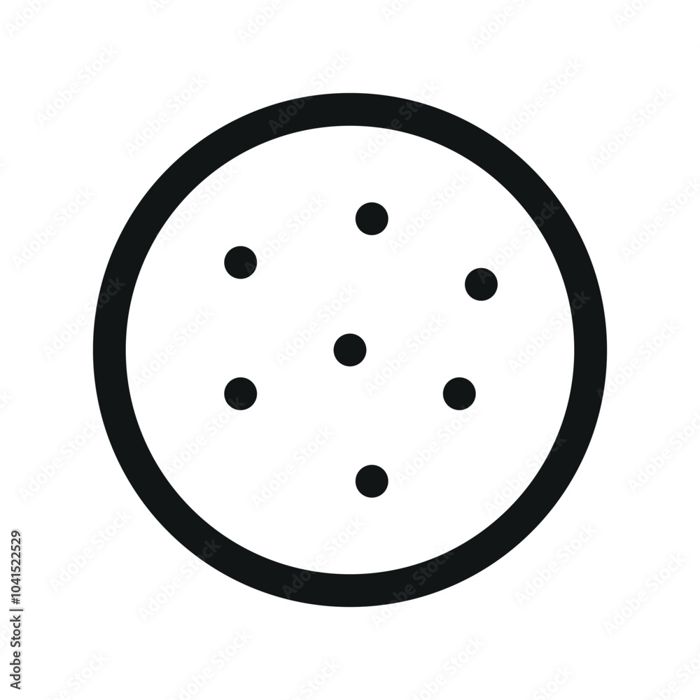 Tortilla UI icon, lavash minimal line vector symbol