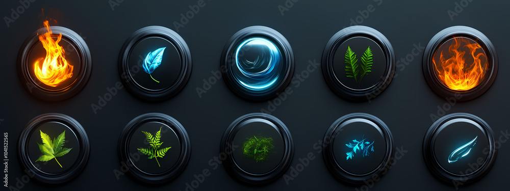 Minimalist Earth Element Interface Minimalist Earth Element Interface