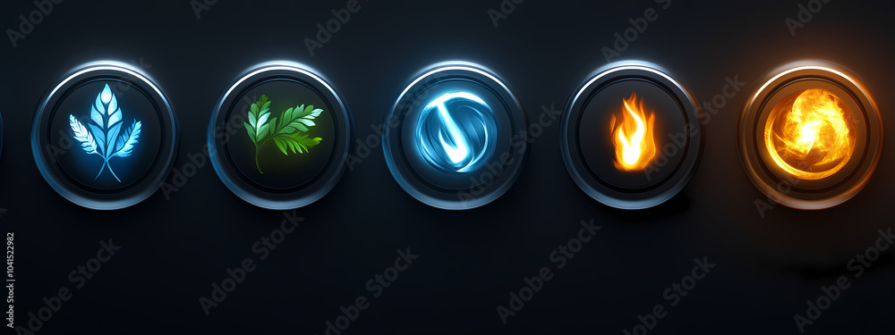 Minimalist Earth Element Interface Minimalist Earth Element Interface