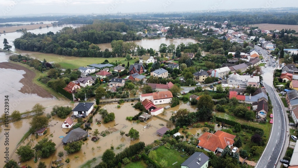 Floods from above in Czechia (Czech republic) Floods from above in Czechia (Czech republic)