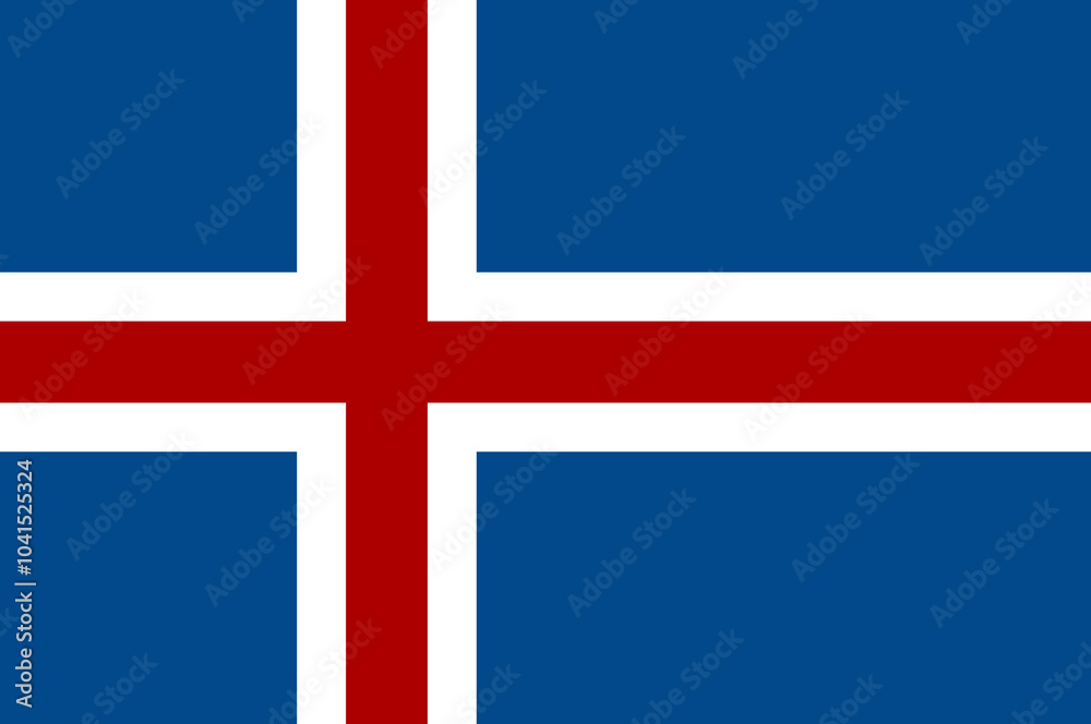 Obraz premium flag of iceland