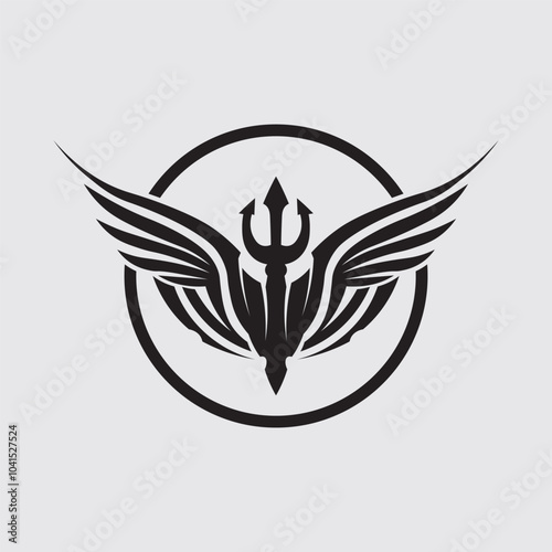 black tribal vector logo design icon and sign tribal