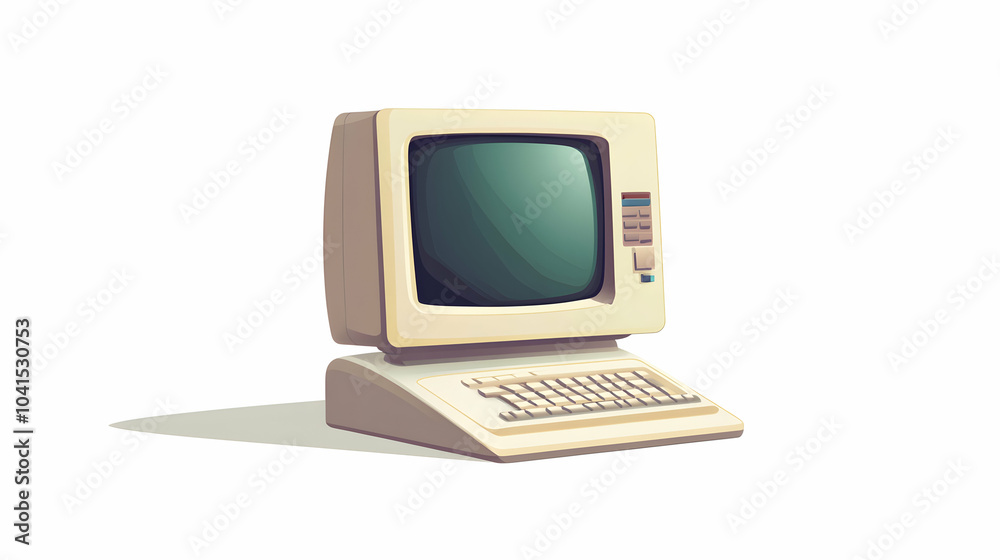 Computer vector icon isolated on white background - Computer vector icon isolated on white background -