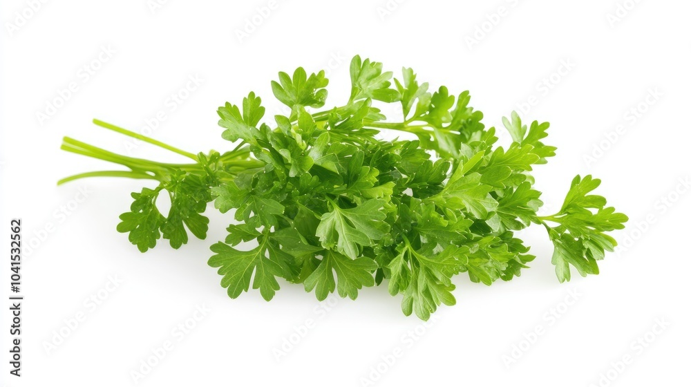 Parsley herb isolated on a white background Parsley herb isolated on a white background