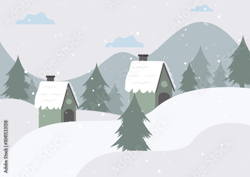 winter background to welcome christmas