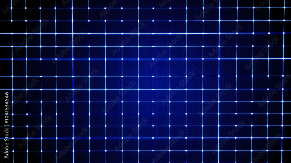 Blue Glowing Grid Pattern on Dark Background Blue Glowing Grid Pattern on Dark Background