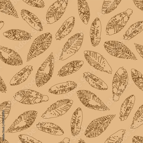 pattern of imprint autumn leaves outline, print of stroke of autumn leaves, pattern for fabric textile, imprint background, print blue stroke of leaves on white background, autumn leaf print pattern