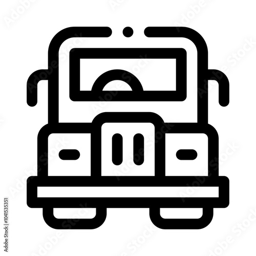 Bus line icon