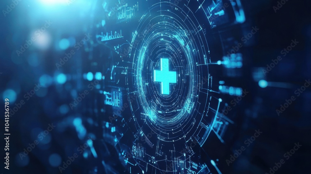 Fototapeta premium The Heart of Technology: A Digital Representation of Life's Essence