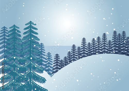 winter background to welcome christmas