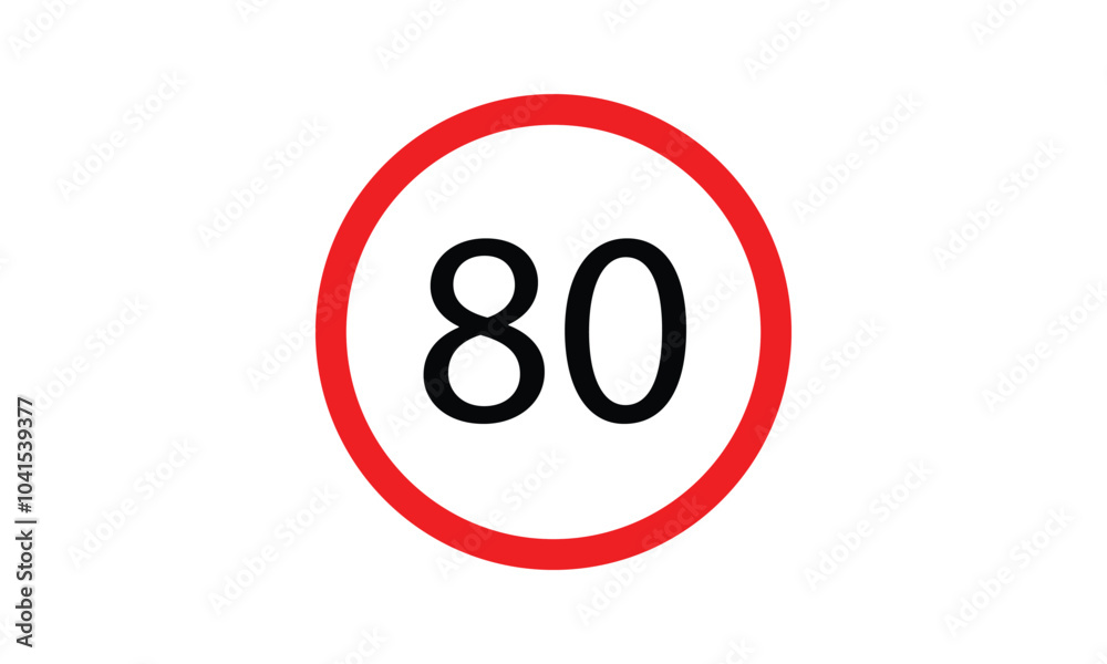 Speed limit, driving speed limit eighty 80 sign. traffic signs Speed limit, driving speed limit eighty 80 sign. traffic signs