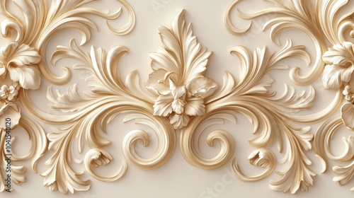 Wallpaper Mural Intricate Gold Ornamental Design Torontodigital.ca