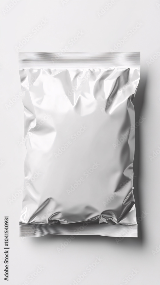 Blank Plastic Chips Bag Snack Packaging for Mockup template. Food snack, Isolated on background Blank Plastic Chips Bag Snack Packaging for Mockup template. Food snack, Isolated on background
