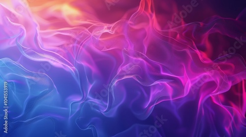 A hazy yet striking composition of colors and shapes portraying the evermysterious and untouchable quantum foam.