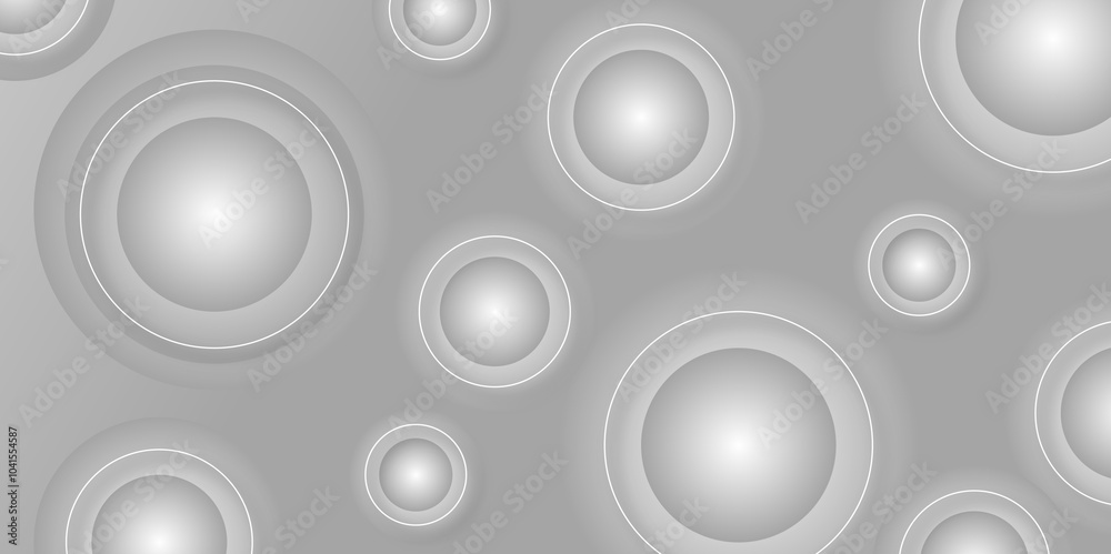 Modern abstract gradian background with transparent layers circle shape with shadow. gray and white color technology concept background. abstract template design Banner Pattern texture concept. Modern abstract gradian background with transparent layers circle shape with shadow. gray and white color technology concept background. abstract template design Banner Pattern texture concept.