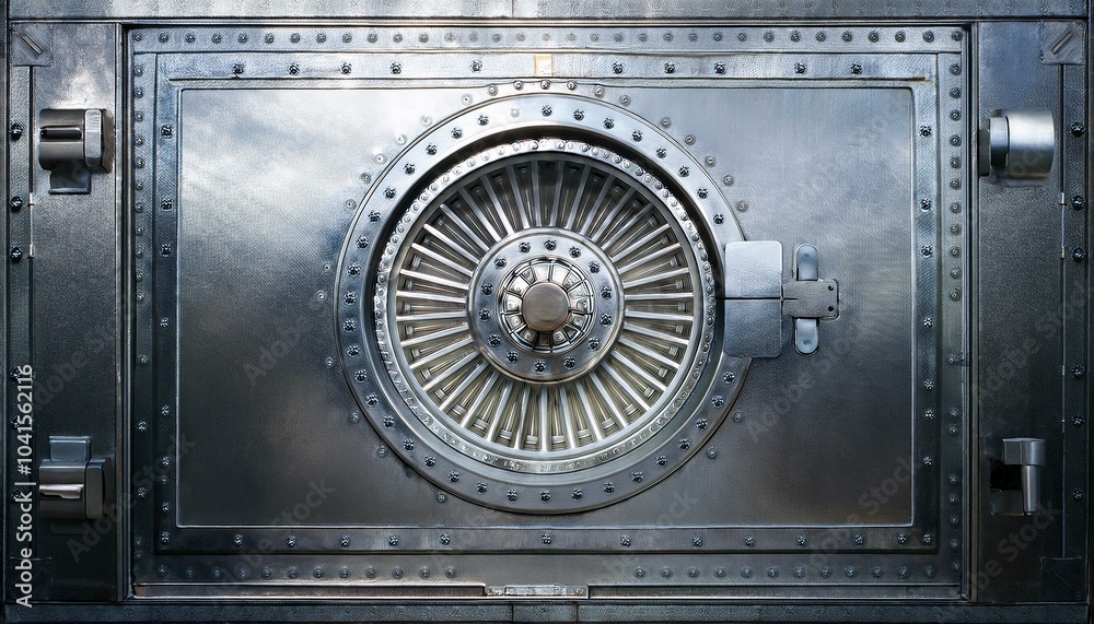 Silver bank vault front Silver bank vault front