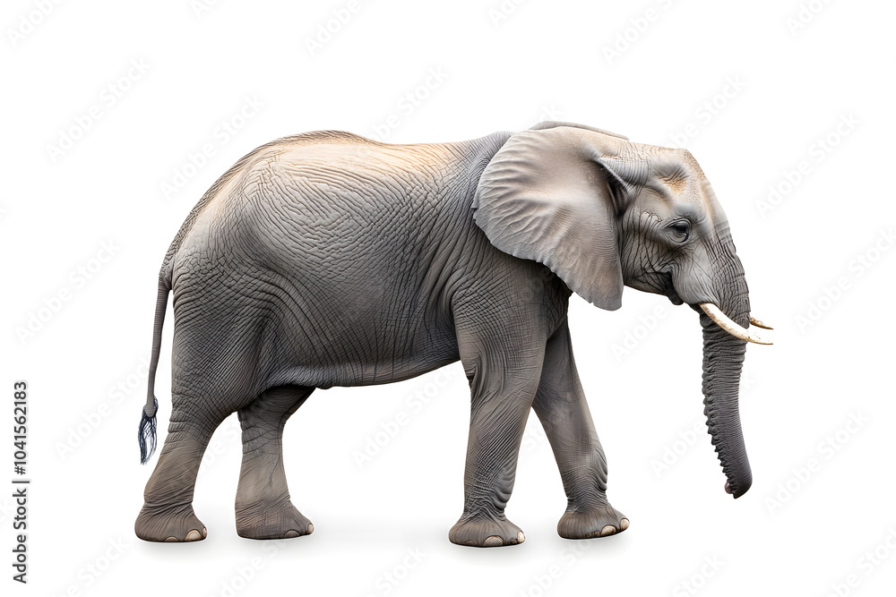 Fototapeta premium Elephant isolated on white background