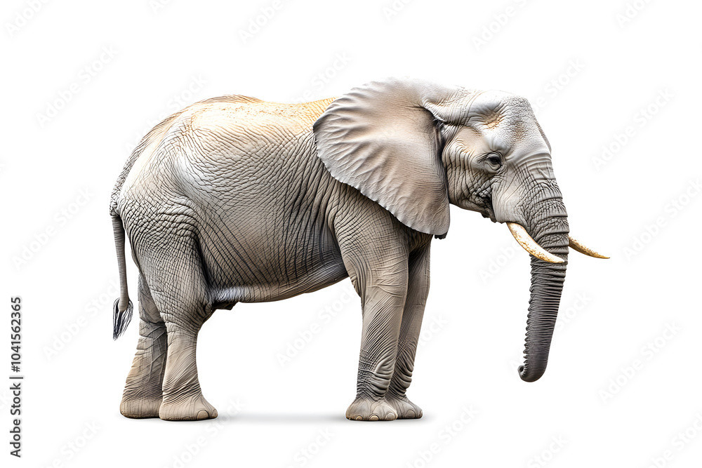 Obraz premium Elephant isolated on white background