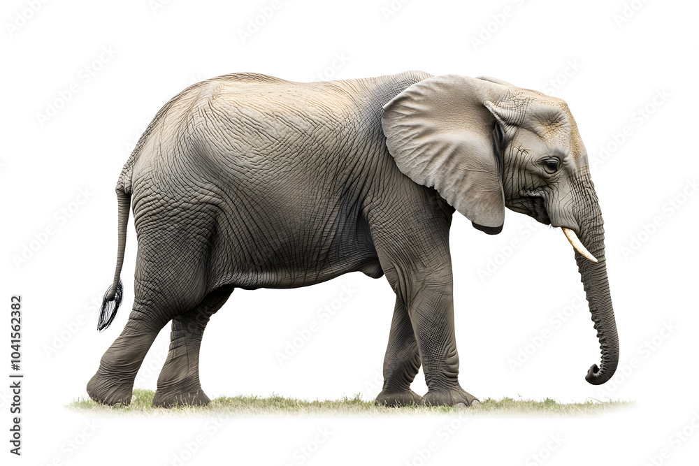 Obraz premium Elephant isolated on white background