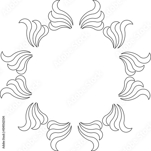 vector sketch illustration silhouette design ornament floral decoration classic vintage ethnic for design completeness