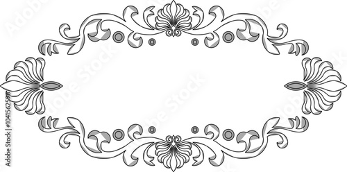 vector sketch illustration silhouette design ornament floral decoration classic vintage ethnic for design completeness