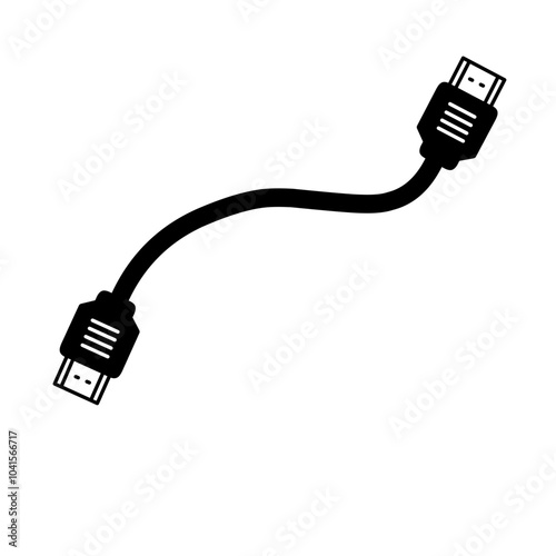 HDMI Cable Vector Illustration 