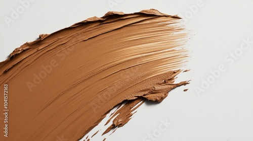 Dynamic beauty Makeup swatch showcasing base foundation brush strokes and a blended finish photo