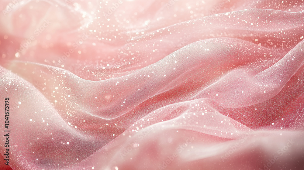 dreamy pink glitter background with delicate 3D floating petals, pearls, and sparkling bubbles, creating a soft, romantic, and ethereal atmosphere of beauty and elegance. dreamy pink glitter background with delicate 3D floating petals, pearls, and sparkling bubbles, creating a soft, romantic, and ethereal atmosphere of beauty and elegance.