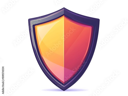 Free Download Clean Bold Shield Icon Representing Protection and Security on White Background - GFXLoad