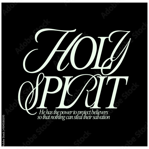 holy spirit Christian religion bible verses t shirt design template