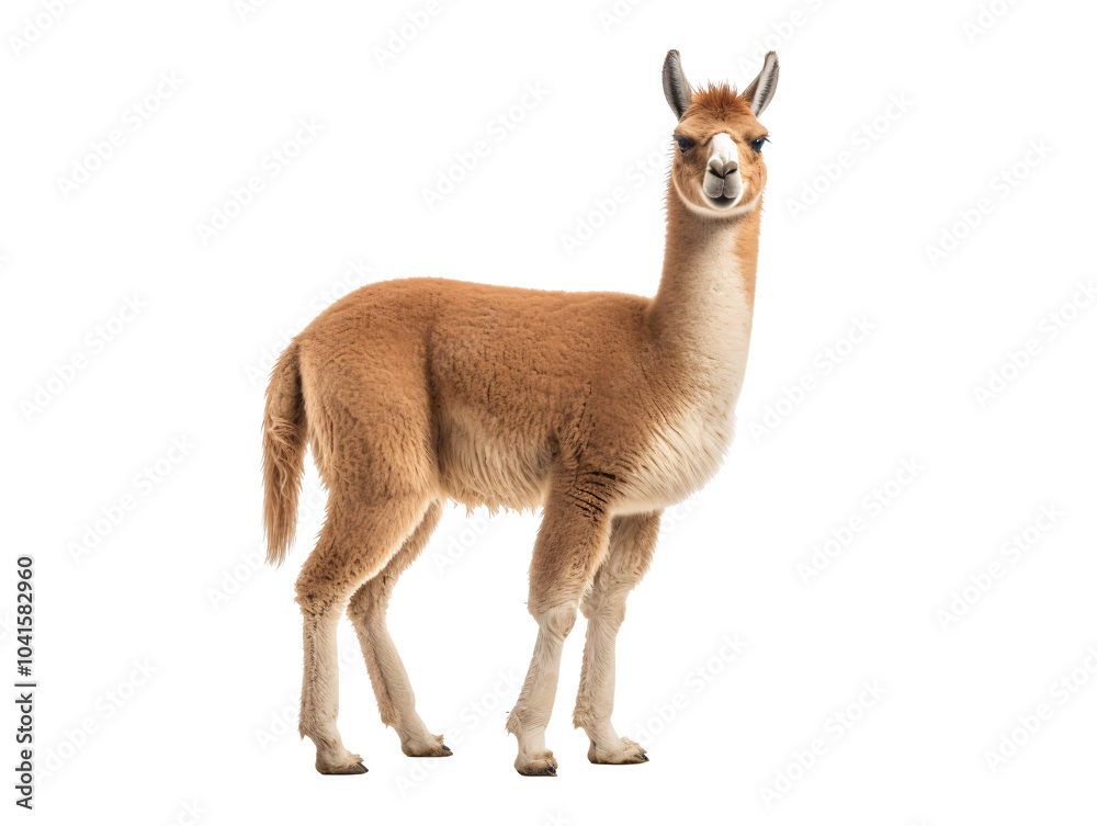 a llama standing on a white background a llama standing on a white background