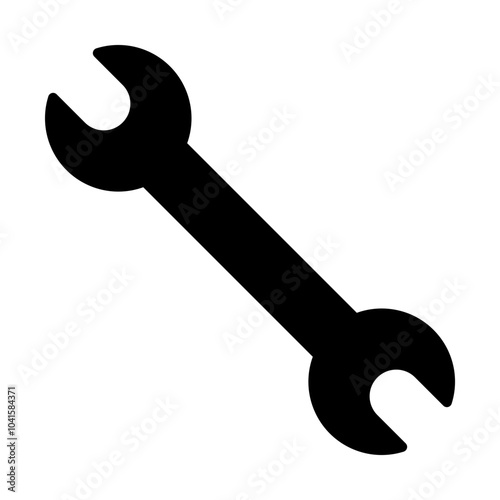 Wrench glyph icon