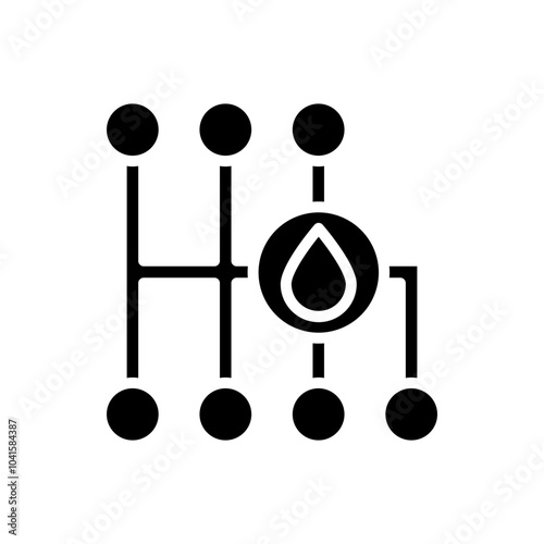 Transmission Fluid glyph icon